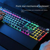 Clavier Gaming Mécanique noir Anti-ghosting 104 Touches Rétro-éclairées - PANDAGLOBE